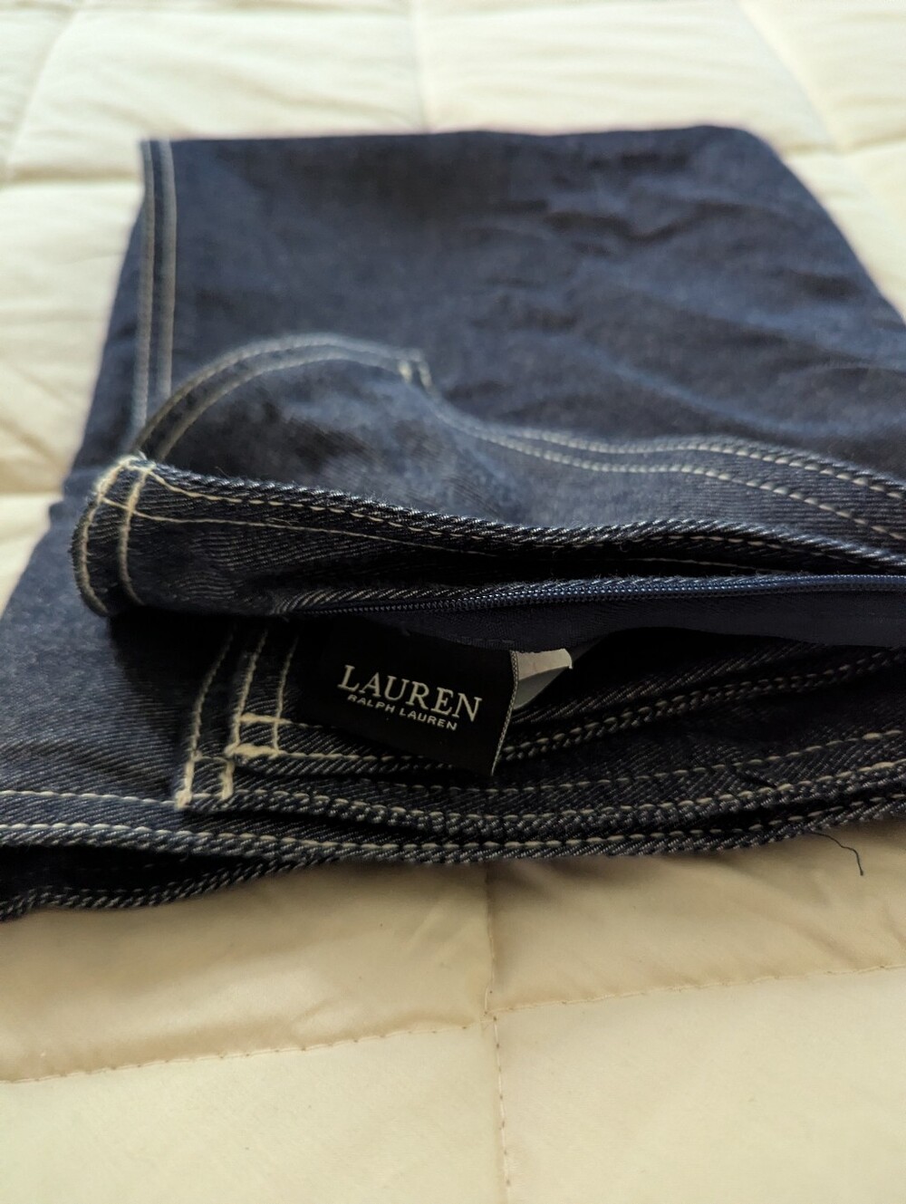 Lauren by Ralph Lauren Cotton denim looking king sham